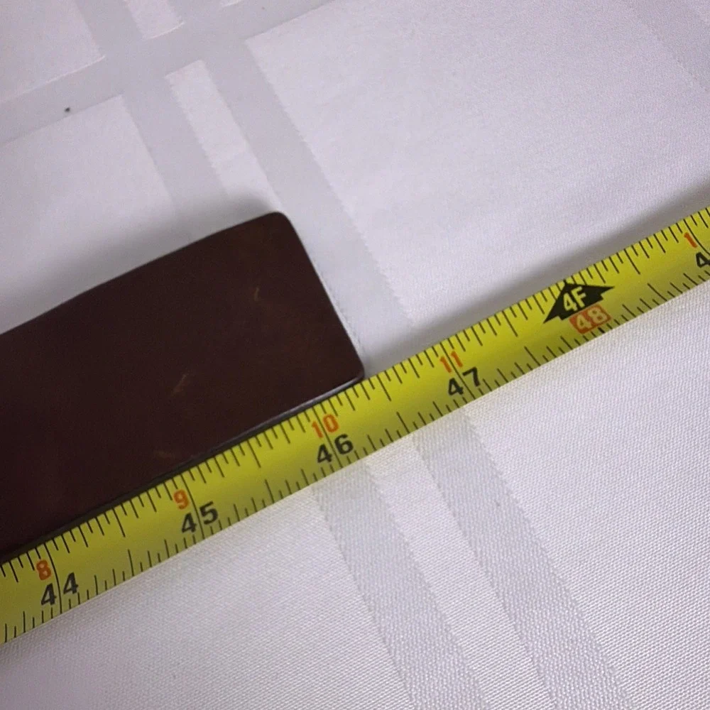 Dark Brown Leather belt with silver buckle and accents. Size XL